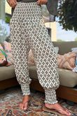 Ren Tiles of Marrakesh Shirring Cuff Pant Khaki